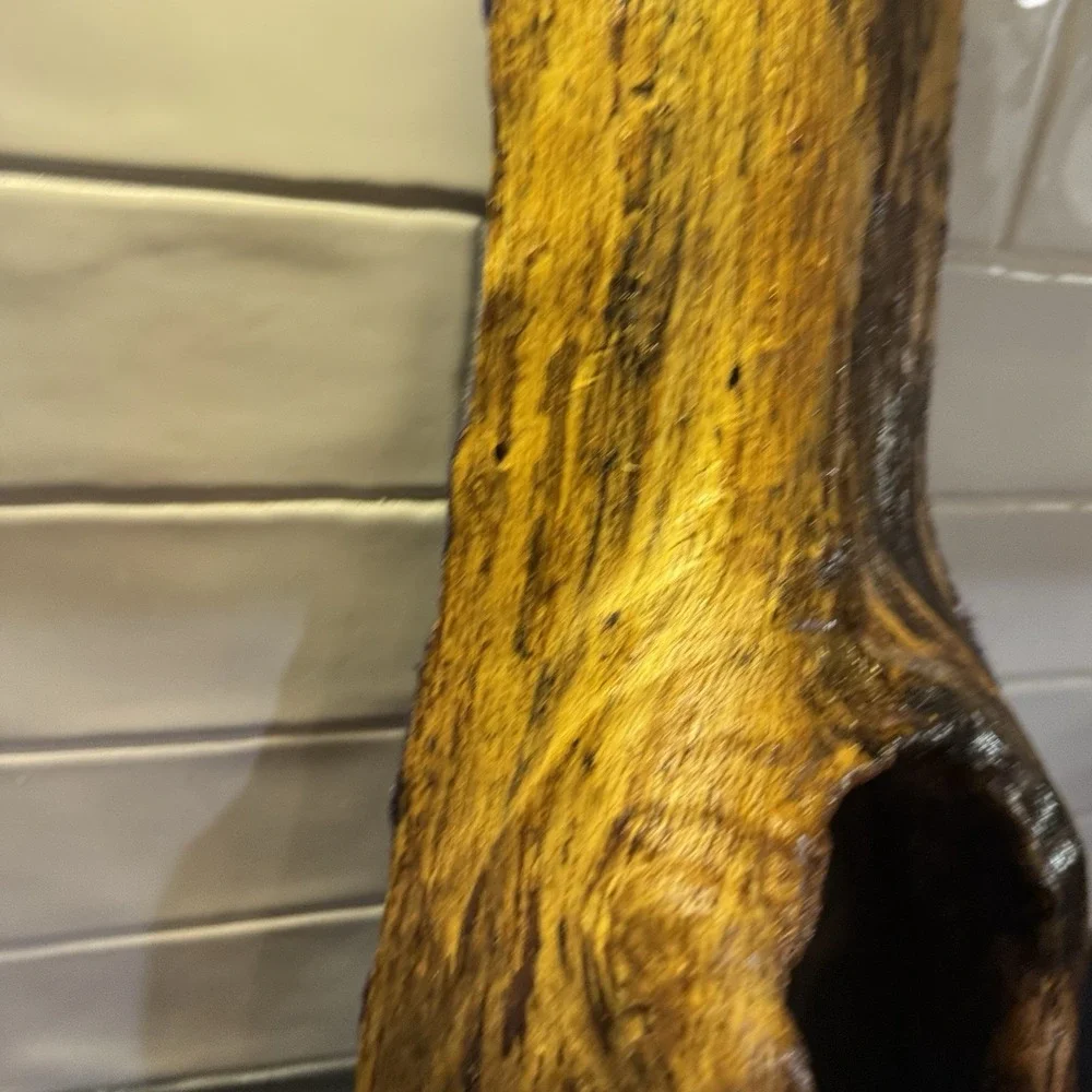 Driftwood Mirror‎ with Large Hole Wood Working Decor Hobbit Nature Cabin Witchy